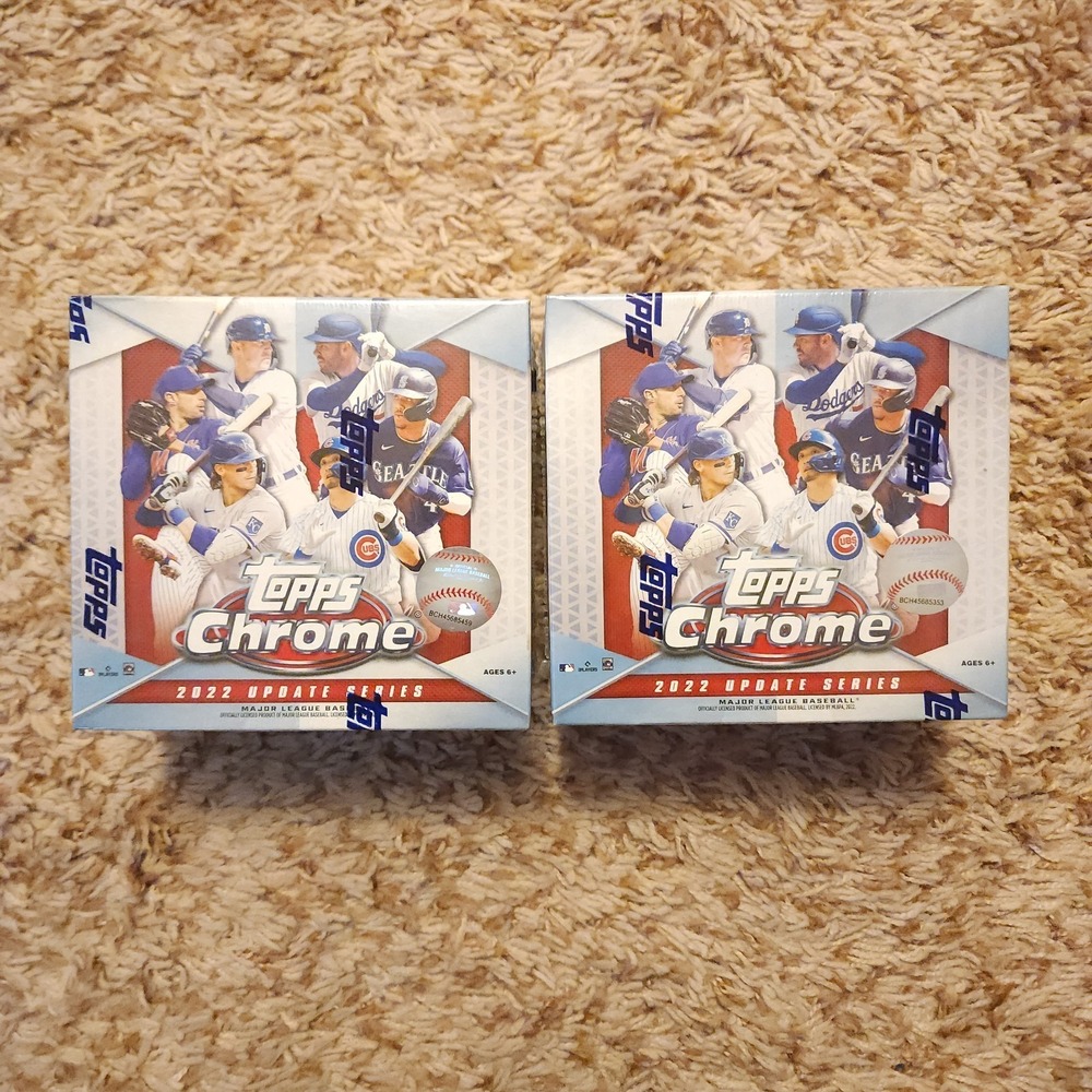 Topps Chrome Update 2022 Baseball Mega Box 2ct Factory Sealed MLB NEW